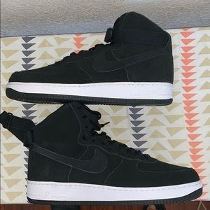 Nike Air Force One, Black SUEDE Hi-Tops, Size 15!
